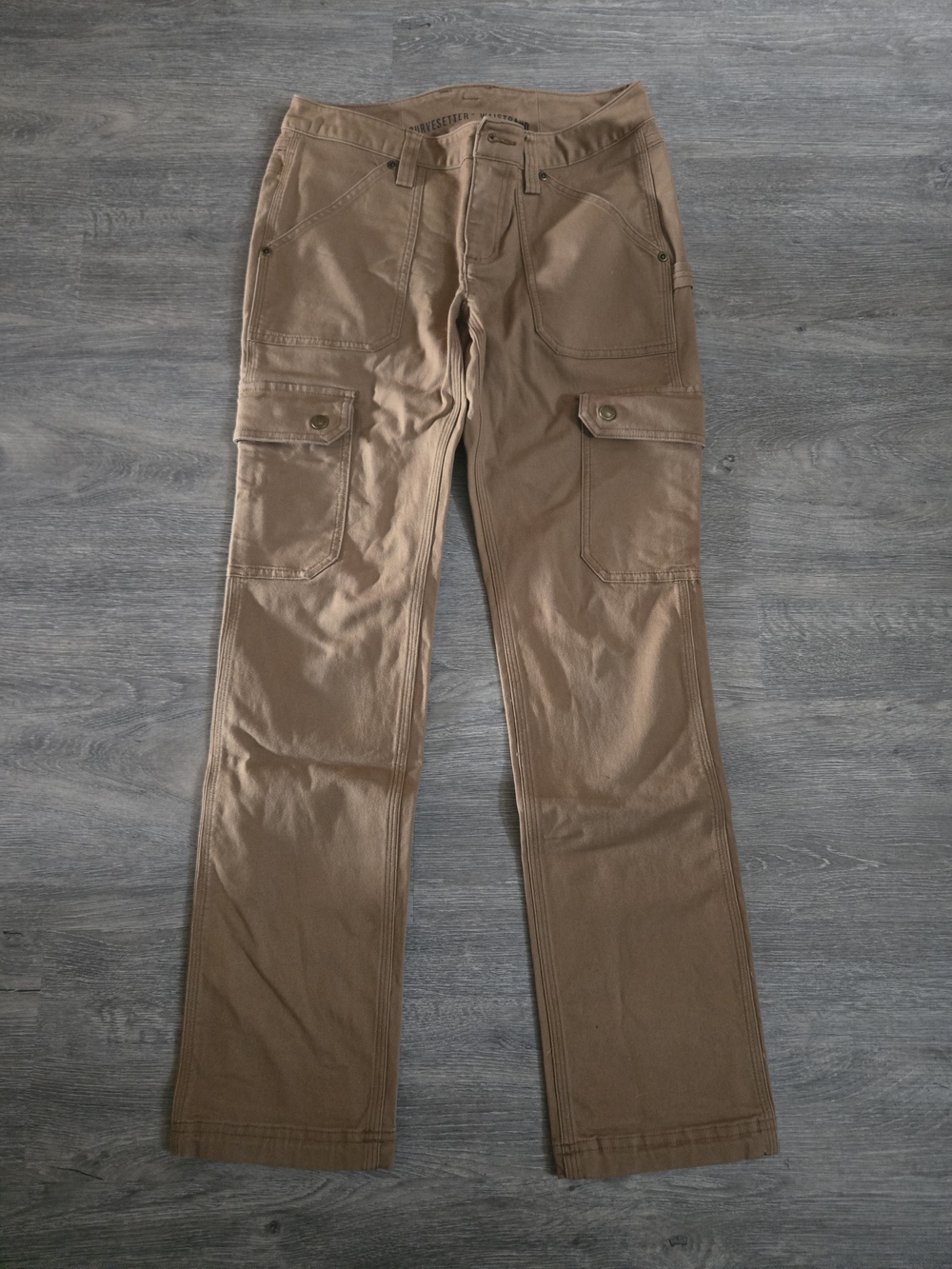 Duluth Trading Co Womens Skinny Cargo Pants - Brown